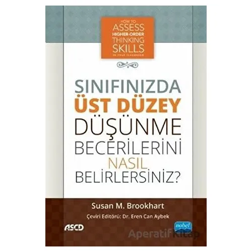 Sınıfınızda Üst Düzey Düşünme Becerilerini Nasıl Belirlersiniz ?