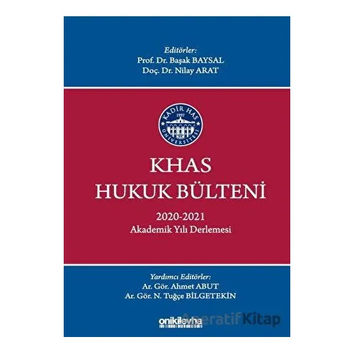 KHAS Hukuk Bülteni - Kolektif - On İki Levha Yayınları