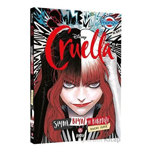 Disney Manga Cruella - Siyah, Beyaz ve Kırmızı - Hachi Ishie - Beta Byou