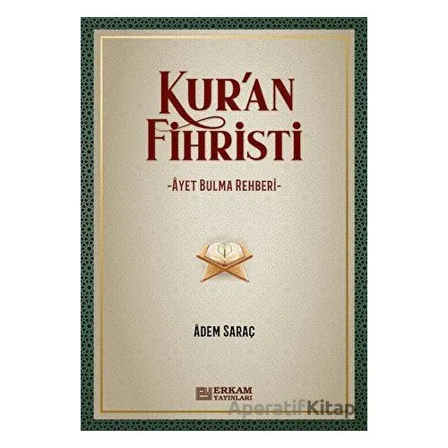 Kuran Fihristi - Adem Saraç - Erkam Yayınları