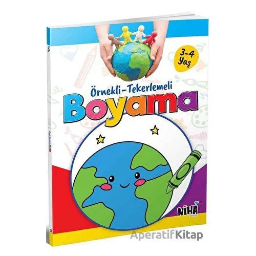 Örnekli-Tekerlemeli Boyama (3-4 Yaş) - Kolektif - Niha Çocuk
