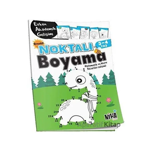 Örnekli Noktalı Boyama 3-4 Yaş - Kolektif - Niha Çocuk
