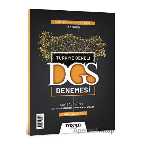 2024 Türkiye Geneli Sayısal Sözel Yeni Sınav Müfredatına Uygun DGS Deneme Marka Yayınları