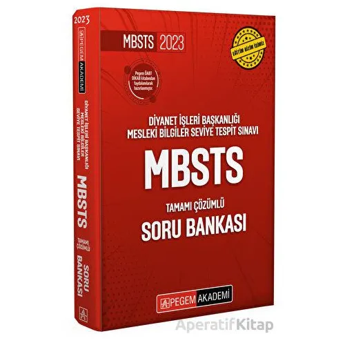 2023 Diyanet İşleri Başkanlığı Mesleki Bilgiler Seviye Tespit Sınavı Tamamı Çözümlü Soru Bankası