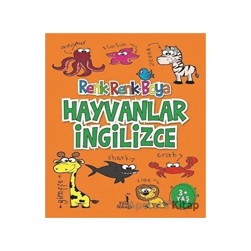 Hayvanlar İngilizce - Renk Renk Boya - Serkan Karakoç - Pal Sokağı Yayınları