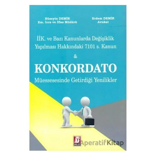 Konkordato - Erdem Demir - Bilge Yayınevi