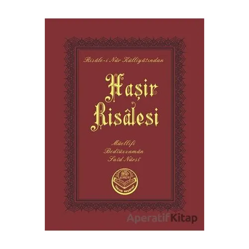 Haşir Risalesi (Çanta Boy) - Bediüzzaman Said Nursi - Tenvir Neşriyat