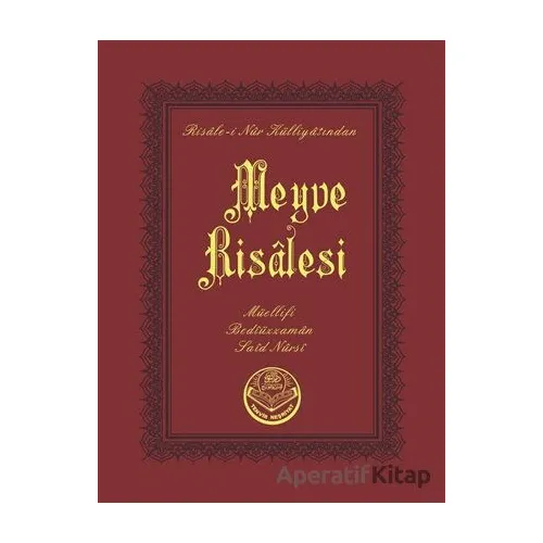 Meyve Risalesi (Cep Boy) - Bediüzzaman Said Nursi - Tenvir Neşriyat