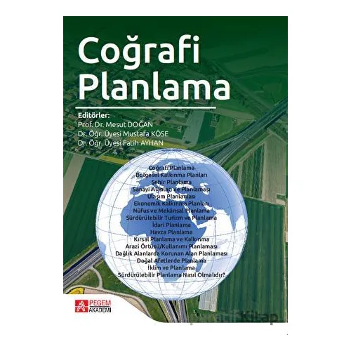 Coğrafi Planlama - Kolektif - Pegem Akademi Yayıncılık