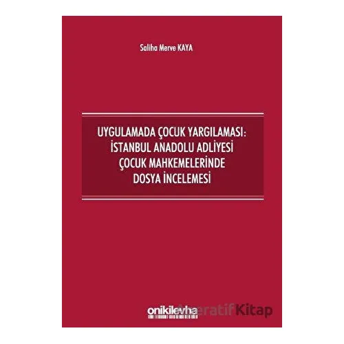 Uygulamada Çocuk Yargılaması: İstanbul Anadolu Adliyesi Çocuk Mahkemelerinde Dosya İncelemesi