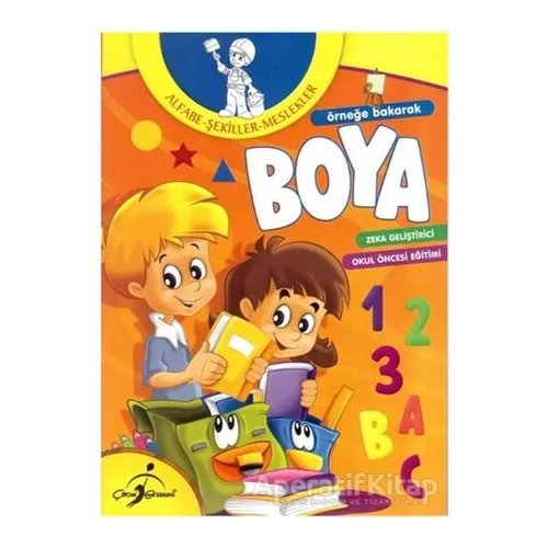 Örneğe Bakarak Boya Alfabe - Şekiller - Meslekler - Kolektif - Çocuk Gezegeni