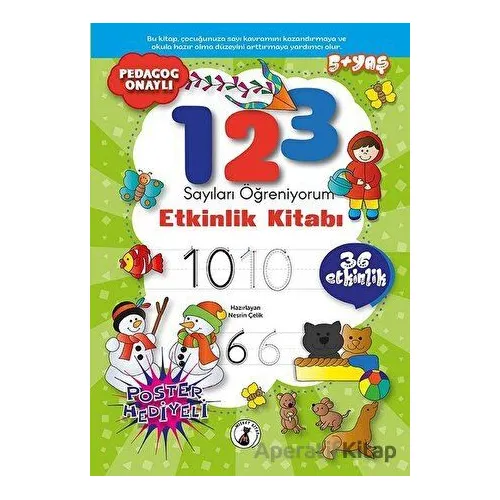 1, 2, 3 Sayıları Öğreniyorum - Nesrin Çelik - Misket Kitap