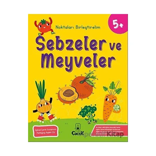 Sebzeler ve Meyveler - Noktaları Birleştirelim (5 Yaş) - Floki Çocuk