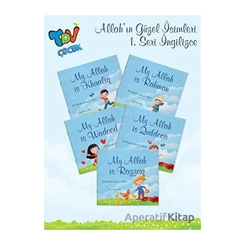 The Beautiful Names of Allah 1 5 Book Set - Zeynep Sevinç Eren - Türkiye Diyanet Vakfı Yayınları