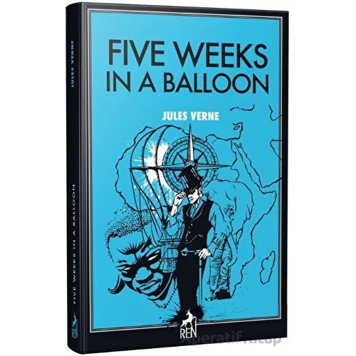 Five Weeks in a Balloon - Jules Verne - Ren Kitap