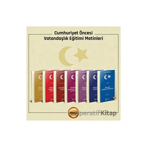 Cumhuriyet Öncesi Vatandaşlık Eğitimi Metinleri - 7 Kitap Takım - Kolektif - DBY Yayınları