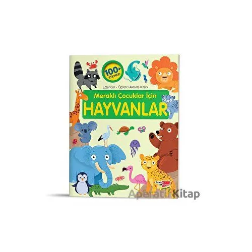 Sticker Kitap Meraklı Çocuklar İçin Hayvanlar - Kolektif - Dikkat Atölyesi Yayınları