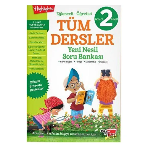 2. Sınıf Eğlenceli - Öğretici Tüm Dersler Yeni Nesil Soru Bankası