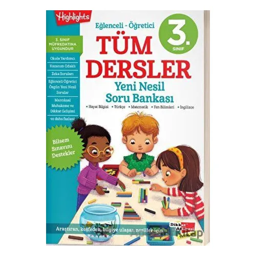 3. Sınıf Tüm Dersler Yeni Nesil Soru Bankası - Kolektif - Dikkat Atölyesi Yayınları