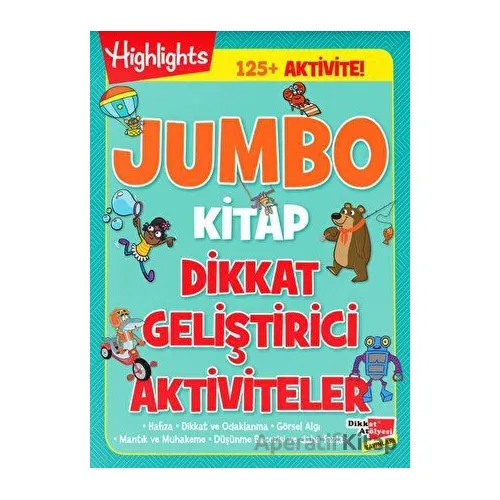 Jumbo Kitap Dikkat Geliştirici Aktiviteler - Kolektif - Dikkat Atölyesi Yayınları