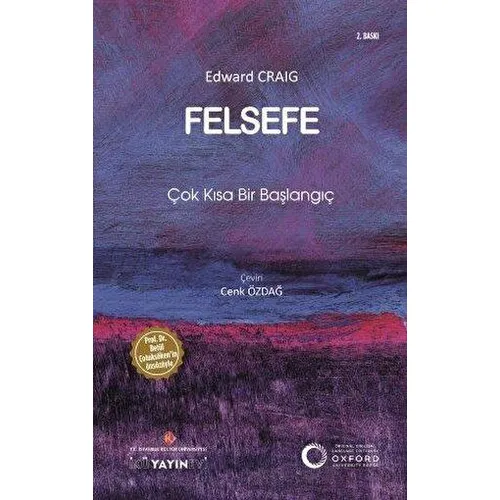 Felsefe - Edward Craig - İstanbul Kültür Üniversitesi - İKÜ Yayınevi