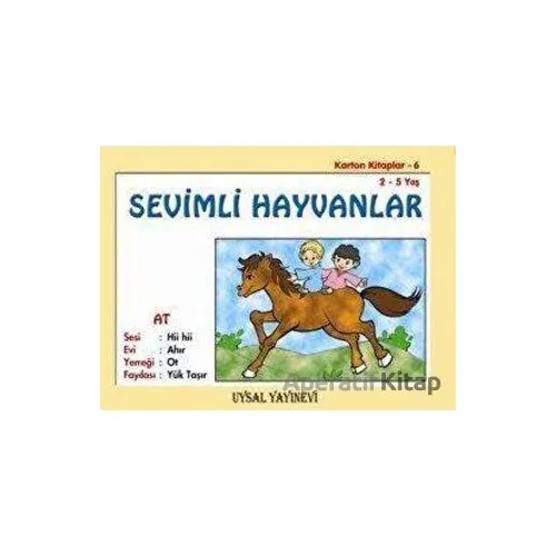 Karton Kitaplar 6 Sevimli Hayvanlar - Mürşide Uysal - Uysal Yayınevi
