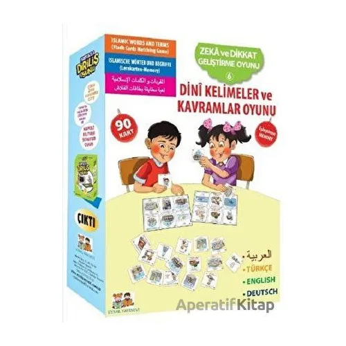 Dini Kelimeler ve Kavramlar Oyunu - Zeka ve Dikkat Geliştirme Oyunu 6 - Kolektif - Uysal Yayınevi