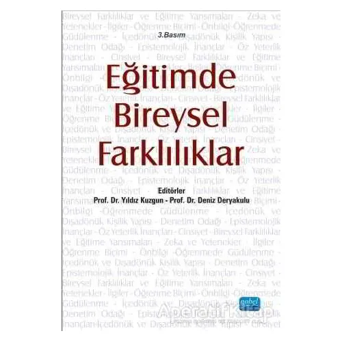 Eğitimde Bireysel Farklılıklar - Yıldız Kuzgun - Nobel Akademik Yayıncılık
