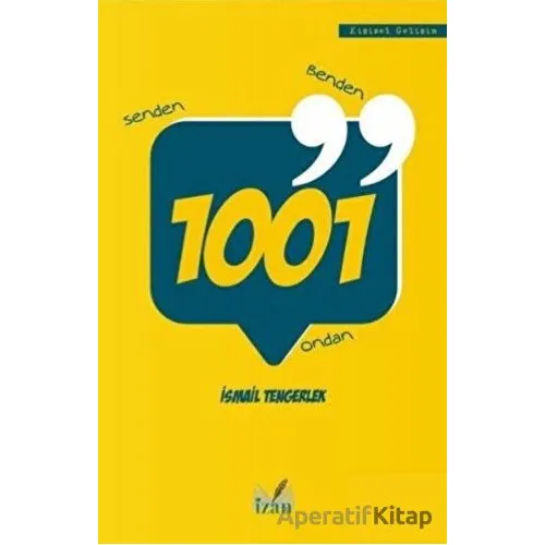 1001 - İsmail Tengerlek - İzan Yayıncılık