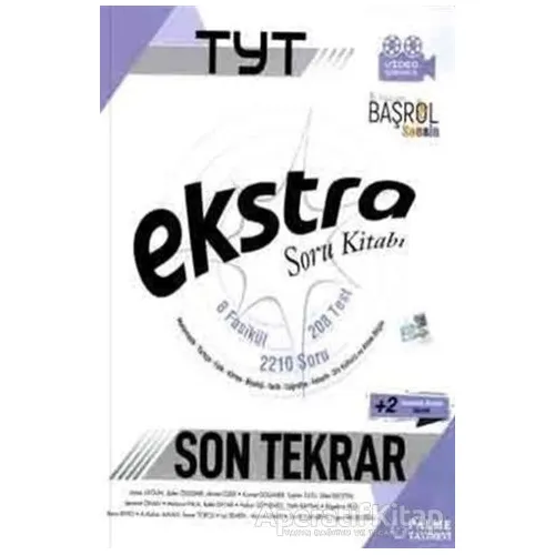 TYT Ekstra Son Tekrar Soru Kitabı + 2 Deneme Sınavı İlaveli - Kolektif - Palme Yayıncılık