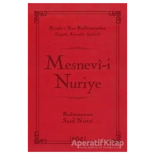 Mesnevı-i Nuriye - Bediüzzaman Said-i Nursi - Söz Basım Yayın