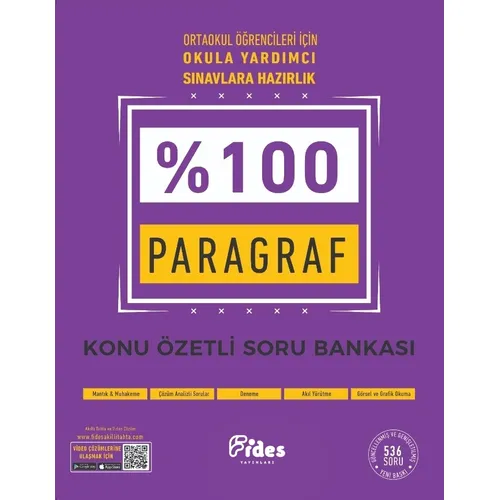Fides Ortaokul LGS %100 Paragraf Konu Özetli Soru Bankası