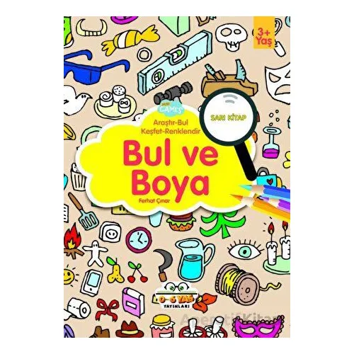 Bul ve Boya - Sarı Kitap - Ferhat Çınar - 0-6 Yaş Yayınları