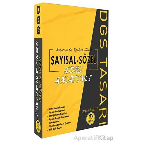 DGS Sayısal Sözel Konu Anlatımı - Özgen Bulut - Tasarı Eğitim Yayınları