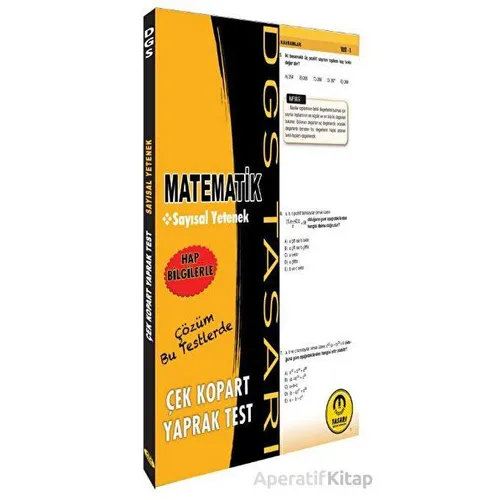 DGS Matematik Yaprak Test - Kolektif - Tasarı Eğitim Yayınları