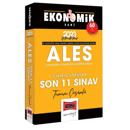 Yargı 2023 ALES Ekonomik Seri Tamamı Çözümlü Son 11 Sınav Çıkmış Sorular