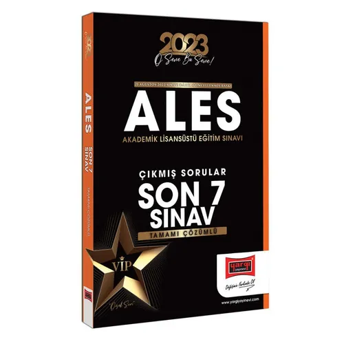Yargı 2023 ALES Tamamı Çözümlü Çıkmış Sınav Soruları Son 7 Sınav