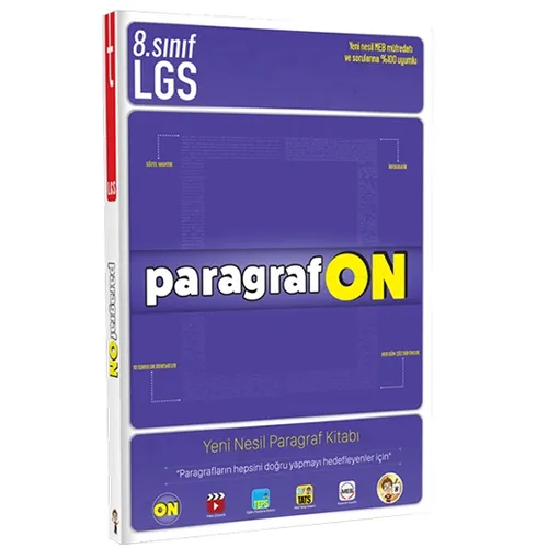 Tonguç Akademi 8. Sınıf LGS ParagrafON Yeni Nesil Paragraf Kitabı