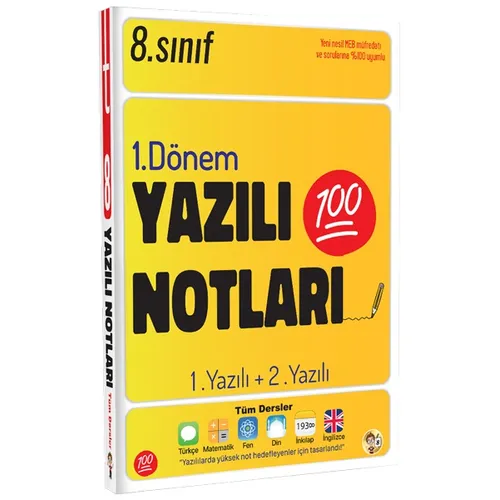 Tonguç Akademi 8. Sınıf Yazılı Notları 1. Dönem 1 ve 2. Yazılı