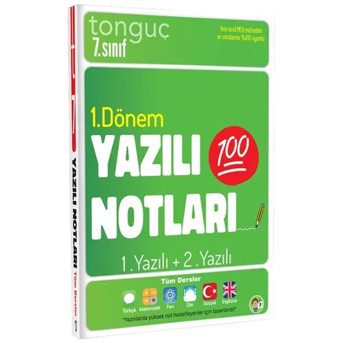 Tonguç Akademi 7. Sınıf Yazılı Notları 1. Dönem 1 ve 2. Yazılı
