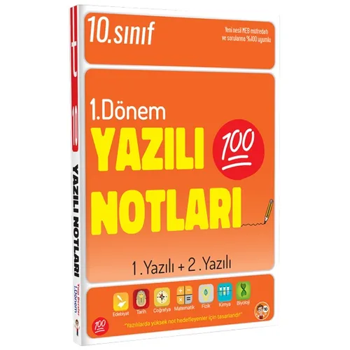 Tonguç Akademi 10. Sınıf Yazılı Notları 1. Dönem 1 ve 2. Yazılı
