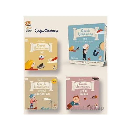 Çocuk Üniversitesi Fizik Set (3 Kitap) - Çağrı Odabaşı - Sincap Kitap