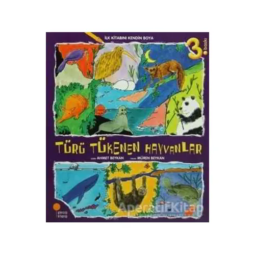 İlk Kitabını Kendin Boya - Türü Tükenen Hayvanlar - Müren Beykan - Günışığı Kitaplığı