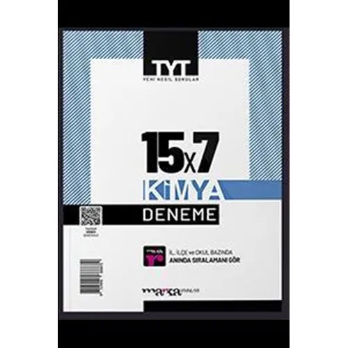 Marka TYT Kimya 15x7 Deneme Tamamı Video Çözümlü
