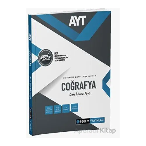 AYT Coğrafya Ders İşleme Föyü - Kolektif - Pegem Akademi Yayıncılık