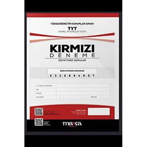 Marka TYT Yeni Nesil Kırmızı Deneme Tamamı Video Çözümlü