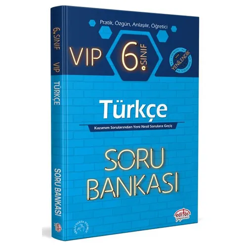 Editör 6. Sınıf VIP Türkçe Soru Bankası