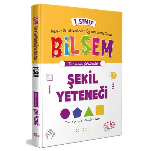 Editör 1. Sınıf Bilsem Hazırlık Şekil Yeteneği Tamamı Çözümlü
