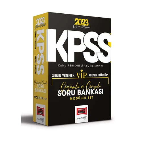 Yargı 2023 KPSS GY-GK Tüm Dersler Tamamı Çözümlü Modüler Soru Bankası Seti