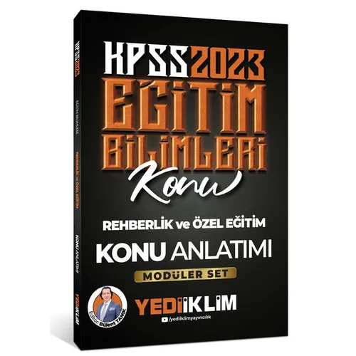 Yediiklim 2023 KPSS Eğitim Bilimleri Rehberlik ve Özel Eğitim Konu Anlatımı